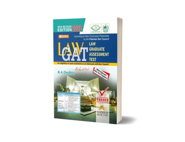 LAW GAT Law Graduate Assessment Test 2023 By MA Chaudhary -Nadeem Book Fort