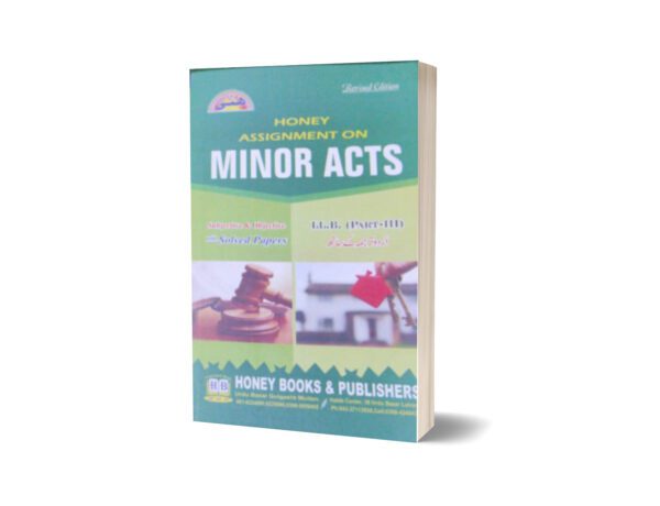 Minor Acts L L B Part(III) With Solved papers By Honey Books 