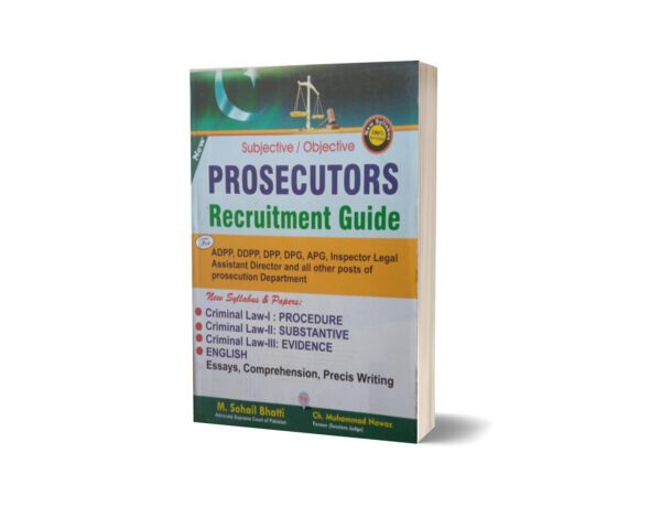 Subjective Objective Prosecutors Recruitment Guide By Muhammad Sohail Bhatti