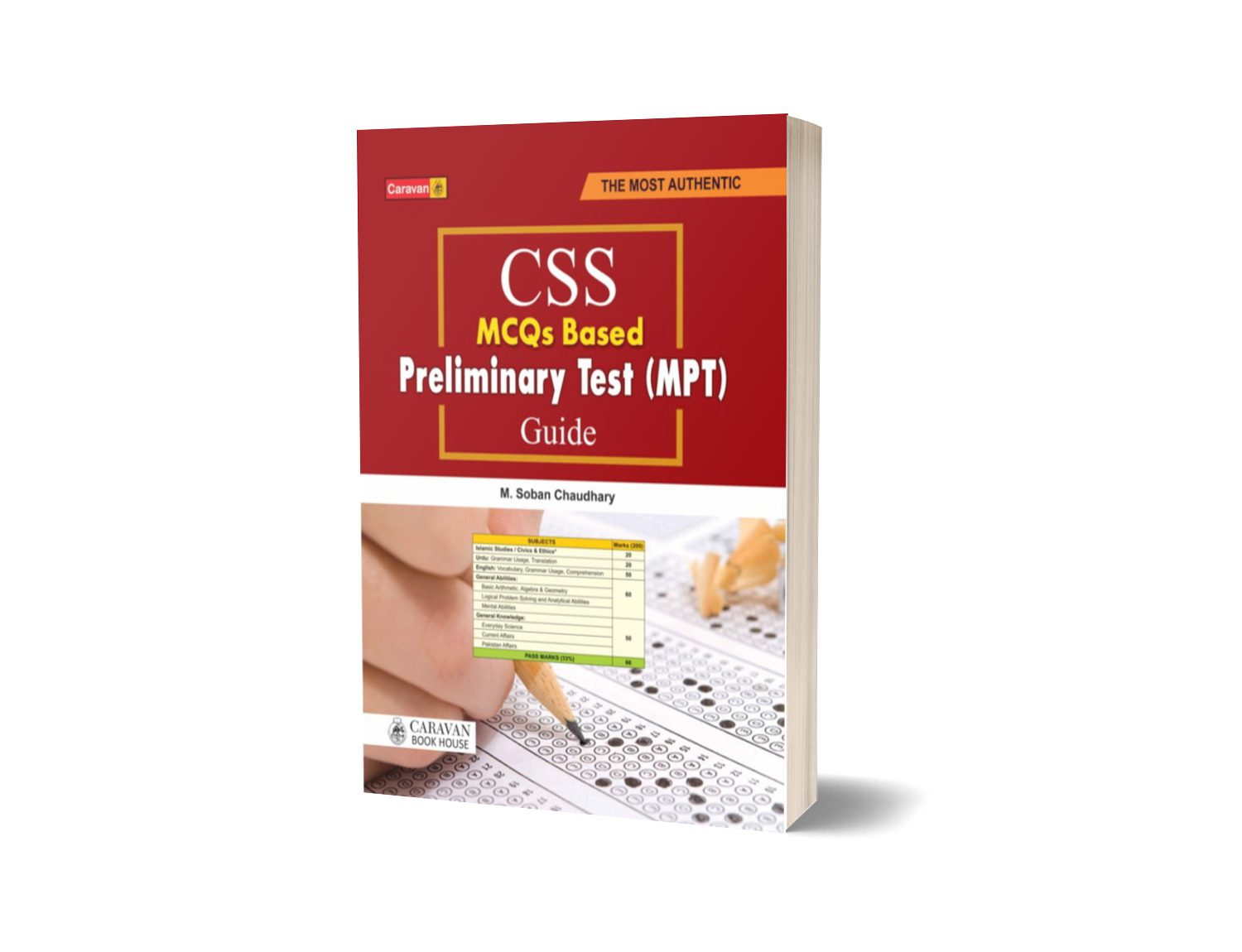 CSS MCQs based Preliminary Test Guide ( MPT ) By Caravan Book House