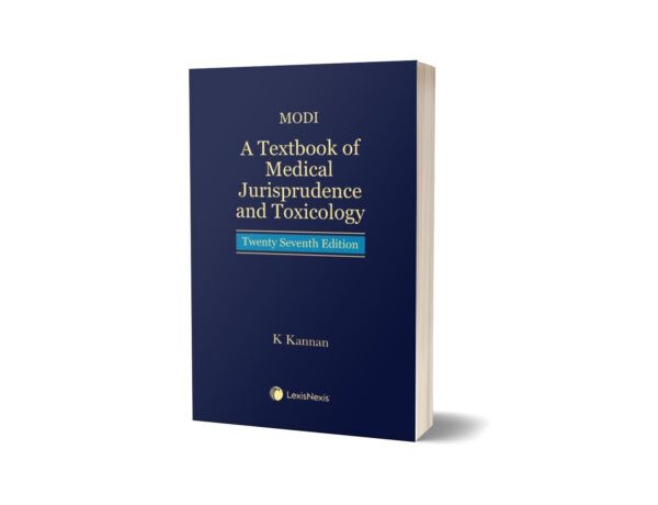 Modi A Textbook of Medical Jurisprudence and Toxicology 27th By K.Kannan