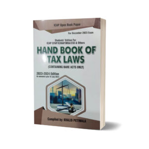 Hand Book of Tax Laws By Khalid Petiwala